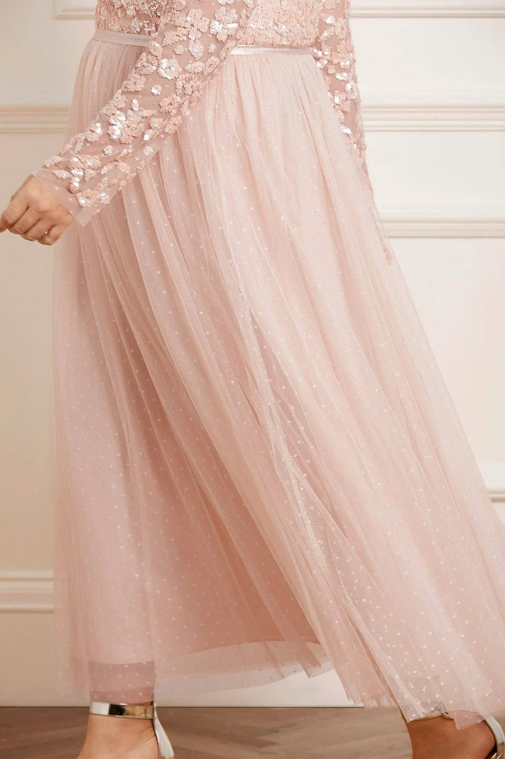 Wholesale βοΈ Needle & Thread Holding LTD Amalie Bodice Long Sleeve V-Neck Ankle Gown π 5 Needle & Thread Holding LTD Amalie Bodice Long Sleeve V-Neck Ankle Gown