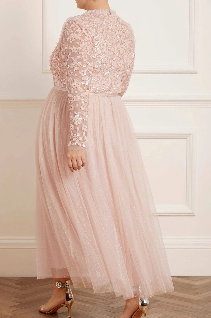 Wholesale βοΈ Needle & Thread Holding LTD Amalie Bodice Long Sleeve V-Neck Ankle Gown π 8 Needle & Thread Holding LTD Amalie Bodice Long Sleeve V-Neck Ankle Gown