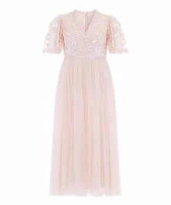 Needle & Thread Holding LTD Amalie Bodice Short Sleeve V-Neck Ballerina Dress