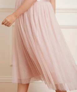 Needle & Thread Holding LTD Amalie Bodice Short Sleeve V-Neck Ballerina Dress