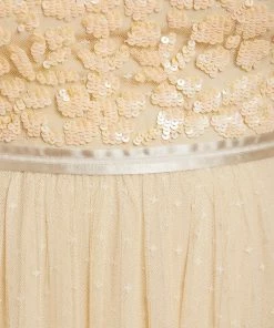 UK Needle & Thread Holding LTD Womenswear Amalie Bodice Long Sleeve Ankle Gown