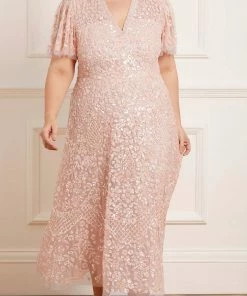 Needle & Thread Holding LTD Amalie Sequin V-Neck Ballerina Dress Womenswear