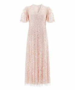 Needle & Thread Holding LTD Amalie Sequin V-Neck Ballerina Dress Womenswear