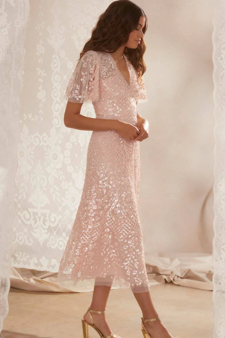 Cheap π Needle & Thread Holding LTD Amalie Sequin V-Neck Ballerina π Dress π© Womenswear π 11 Needle & Thread Holding LTD Amalie Sequin V-Neck Ballerina Dress Womenswear