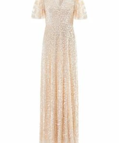 Needle & Thread Holding LTD Womenswear Amalie Sequin V-Neck Gown