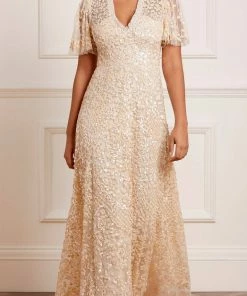 Needle & Thread Holding LTD Womenswear Amalie Sequin V-Neck Gown