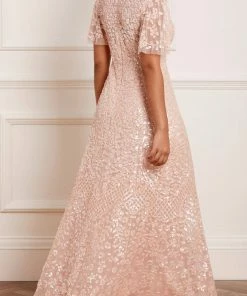 Needle & Thread Holding LTD Amalie Sequin V-Neck Gown Womenswear