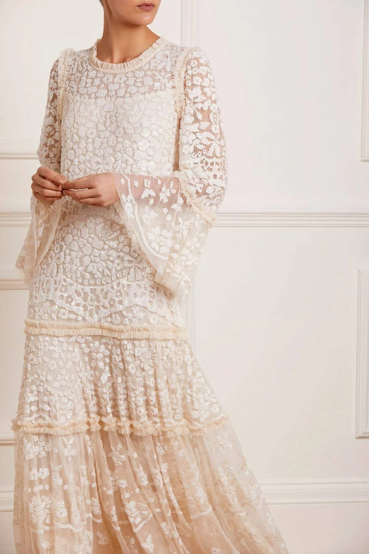 Flash Sale ✨ Needle & Thread Holding LTD Annie Sequin Tiered Ankle Gown 🤩 6 Needle & Thread Holding LTD Annie Sequin Tiered Ankle Gown