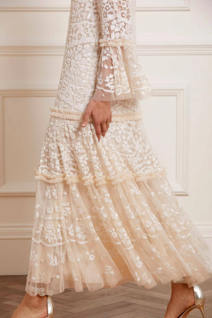 Flash Sale ✨ Needle & Thread Holding LTD Annie Sequin Tiered Ankle Gown 🤩 8 Needle & Thread Holding LTD Annie Sequin Tiered Ankle Gown