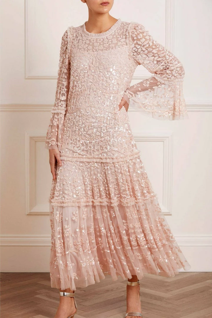 Best Sale π Needle & Thread Holding LTD Annie Sequin Tiered Ankle Gown π© Womenswear βοΈ 3 Needle & Thread Holding LTD Annie Sequin Tiered Ankle Gown Womenswear