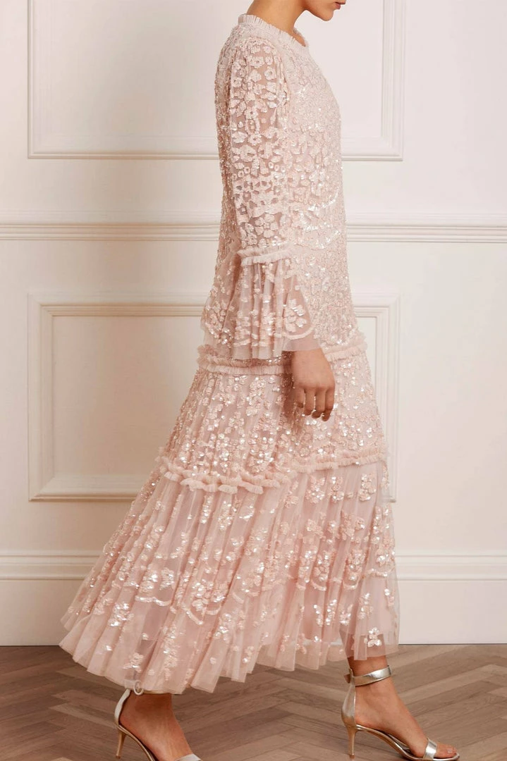 Best Sale π Needle & Thread Holding LTD Annie Sequin Tiered Ankle Gown π© Womenswear βοΈ 6 Needle & Thread Holding LTD Annie Sequin Tiered Ankle Gown Womenswear