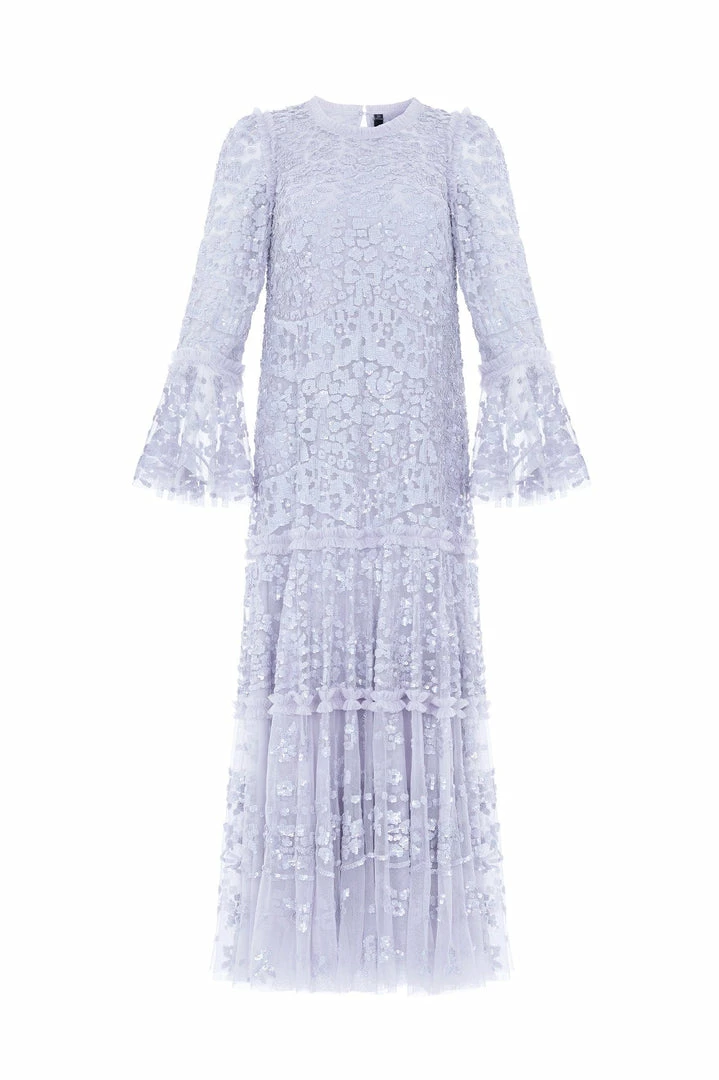 Discount 🎁 Needle & Thread Holding LTD 👩 Womenswear Annie Sequin Tiered Ankle Gown 🎁 4 Needle & Thread Holding LTD Womenswear Annie Sequin Tiered Ankle Gown