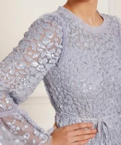 Discount 🎁 Needle & Thread Holding LTD 👩 Womenswear Annie Sequin Tiered Ankle Gown 🎁 19 Needle & Thread Holding LTD Womenswear Annie Sequin Tiered Ankle Gown