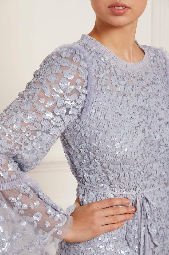 Discount 🎁 Needle & Thread Holding LTD 👩 Womenswear Annie Sequin Tiered Ankle Gown 🎁 9 Needle & Thread Holding LTD Womenswear Annie Sequin Tiered Ankle Gown