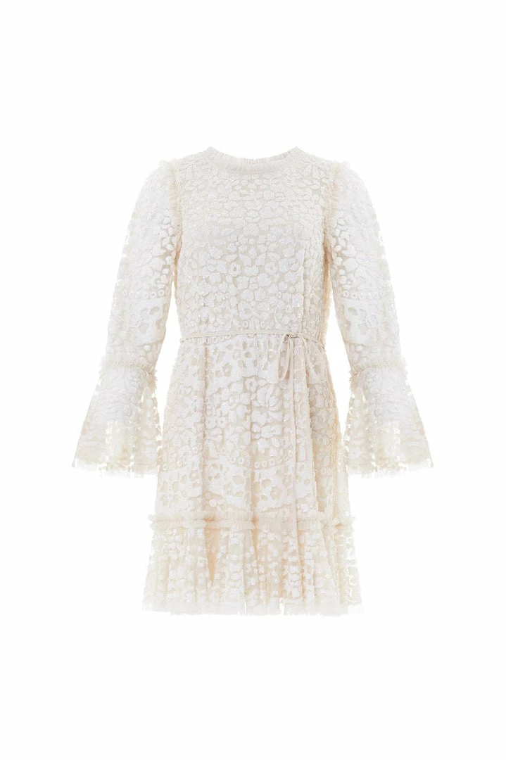 Best Sale π Needle & Thread Holding LTD π© Womenswear Annie Sequin Tiered Mini π Dress π 4 Needle & Thread Holding LTD Womenswear Annie Sequin Tiered Mini Dress