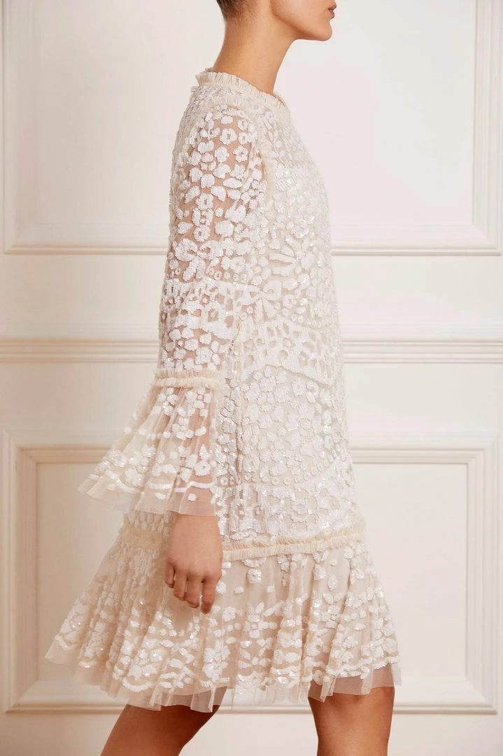 Best Sale π Needle & Thread Holding LTD π© Womenswear Annie Sequin Tiered Mini π Dress π 5 Needle & Thread Holding LTD Womenswear Annie Sequin Tiered Mini Dress