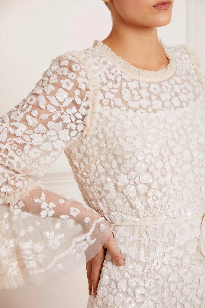 Best Sale π Needle & Thread Holding LTD π© Womenswear Annie Sequin Tiered Mini π Dress π 8 Needle & Thread Holding LTD Womenswear Annie Sequin Tiered Mini Dress