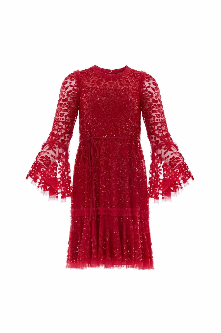 Budget π― Needle & Thread Holding LTD Annie Sequin Tiered Mini π Dress π 4 Needle & Thread Holding LTD Annie Sequin Tiered Mini Dress