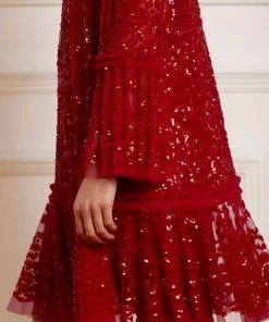 Budget π― Needle & Thread Holding LTD Annie Sequin Tiered Mini π Dress π 13 Needle & Thread Holding LTD Annie Sequin Tiered Mini Dress