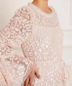 Needle & Thread Holding LTD Annie Sequin Tiered Mini Dress