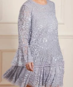 Needle & Thread Holding LTD Annie Sequin Tiered Mini Dress Womenswear