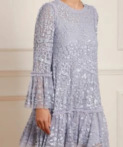 Needle & Thread Holding LTD Annie Sequin Tiered Mini Dress Womenswear