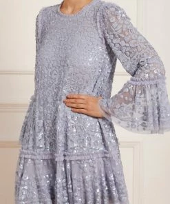 Needle & Thread Holding LTD Annie Sequin Tiered Mini Dress Womenswear