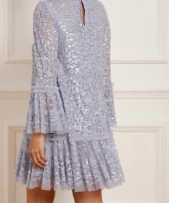 Needle & Thread Holding LTD Annie Sequin Tiered Mini Dress Womenswear