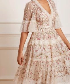 Needle & Thread Holding LTD Araminta Lace Midi Dress