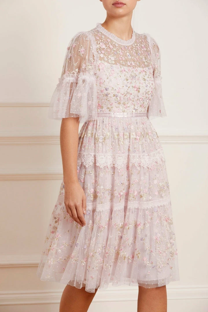 Cheap π₯° Needle & Thread Holding LTD Araminta Lace Round Neck Midi π Dress π 3 Needle & Thread Holding LTD Araminta Lace Round Neck Midi Dress