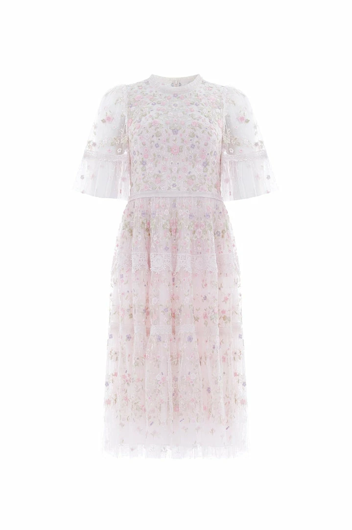 Cheap π₯° Needle & Thread Holding LTD Araminta Lace Round Neck Midi π Dress π 4 Needle & Thread Holding LTD Araminta Lace Round Neck Midi Dress