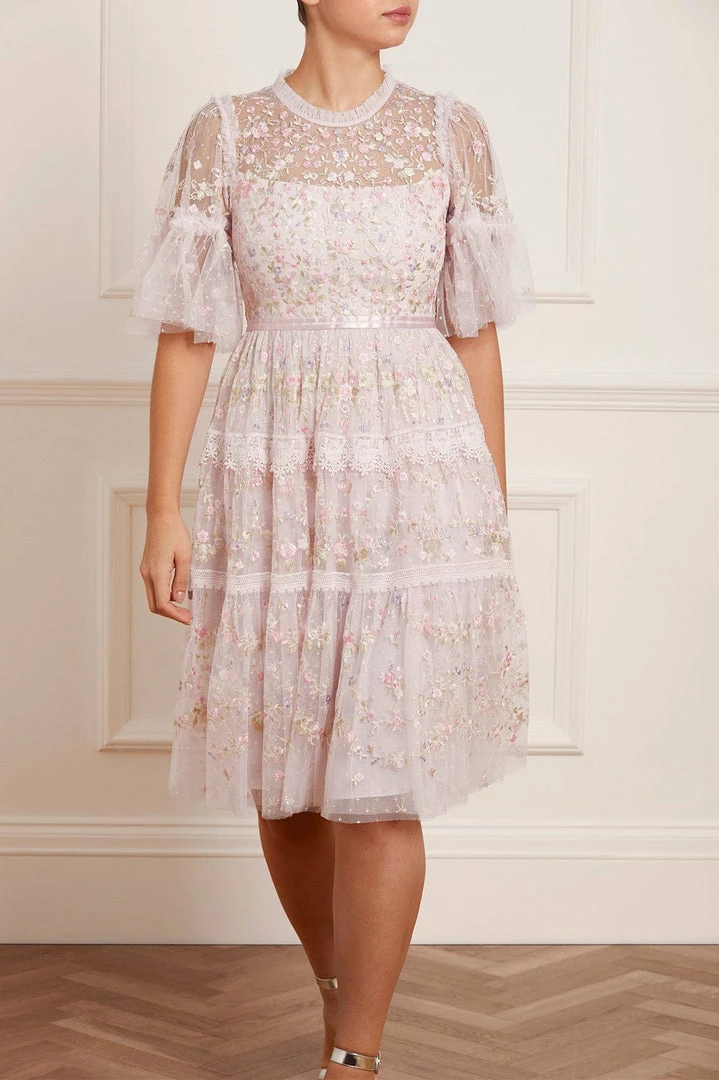 Cheap π₯° Needle & Thread Holding LTD Araminta Lace Round Neck Midi π Dress π 5 Needle & Thread Holding LTD Araminta Lace Round Neck Midi Dress