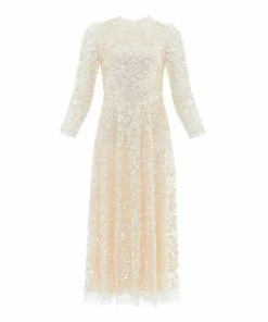 Needle & Thread Holding LTD Aurelia Long Sleeve Ballerina Dress