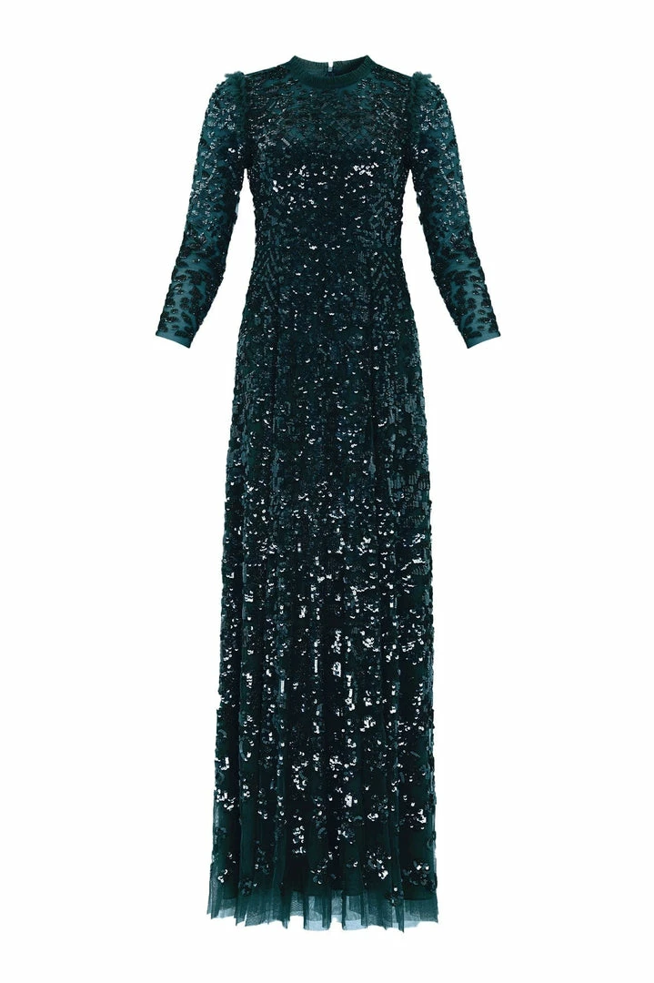 Best Pirce 🛒 Needle & Thread Holding LTD Aurelia Long Sleeve Gown 👩 Womenswear ✔️ 4 Needle & Thread Holding LTD Aurelia Long Sleeve Gown Womenswear