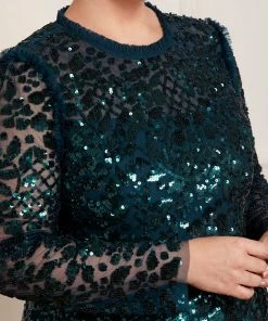 Best Pirce 🛒 Needle & Thread Holding LTD Aurelia Long Sleeve Gown 👩 Womenswear ✔️ 16 Needle & Thread Holding LTD Aurelia Long Sleeve Gown Womenswear