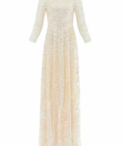 Needle & Thread Holding LTD Aurelia Long Sleeve Gown Womenswear