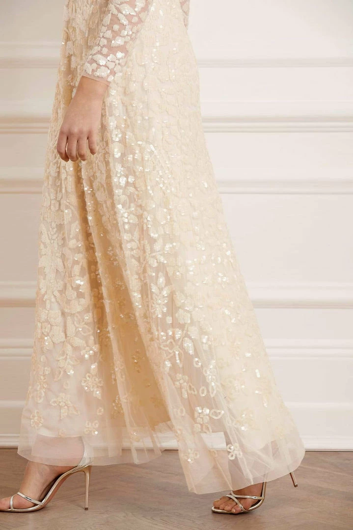 Cheap ⌛ Needle & Thread Holding LTD Aurelia Long Sleeve Gown 👩 Womenswear 🌟 8 Needle & Thread Holding LTD Aurelia Long Sleeve Gown Womenswear