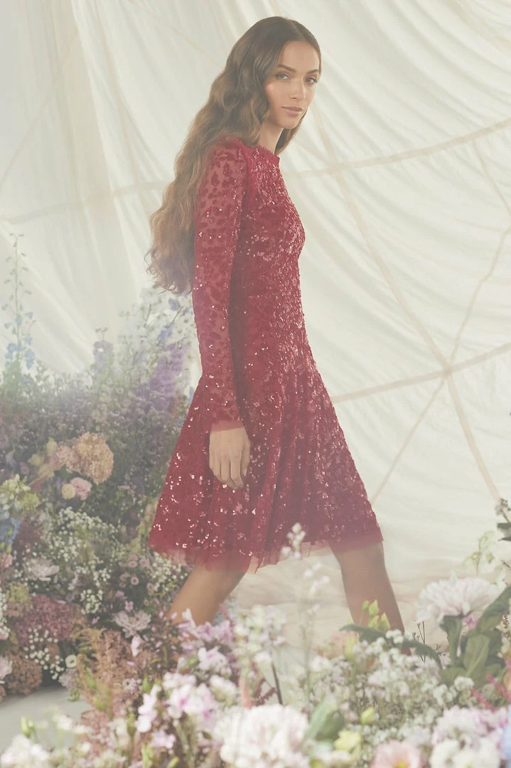 Hot Sale β€οΈ Needle & Thread Holding LTD Aurelia Long Sleeve Mini π Dress π 11 Needle & Thread Holding LTD Aurelia Long Sleeve Mini Dress