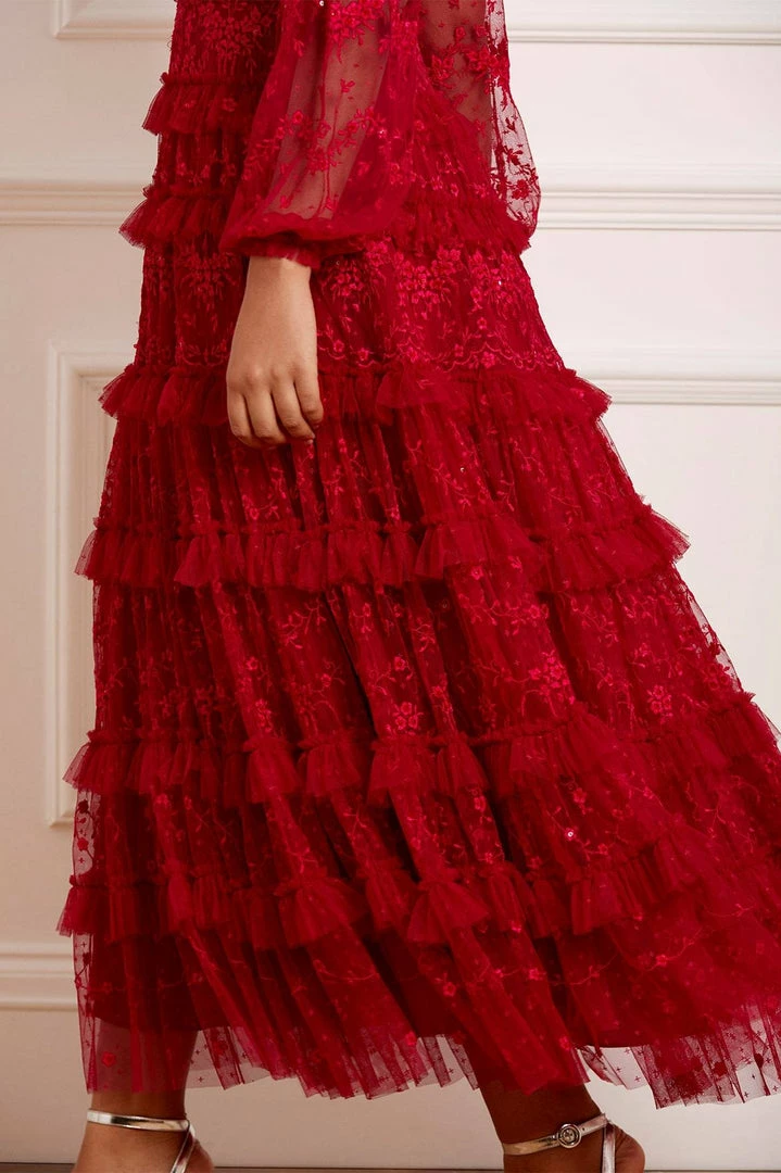 Coupon 🎁 Needle & Thread Holding LTD 👩 Womenswear Blossom Lace Ankle Gown ⭐ 7 Needle & Thread Holding LTD Womenswear Blossom Lace Ankle Gown