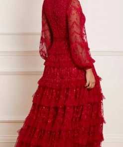 Coupon 🎁 Needle & Thread Holding LTD 👩 Womenswear Blossom Lace Ankle Gown ⭐ 19 Needle & Thread Holding LTD Womenswear Blossom Lace Ankle Gown