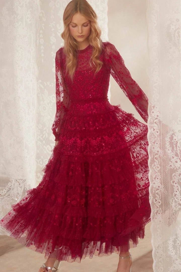 Coupon 🎁 Needle & Thread Holding LTD 👩 Womenswear Blossom Lace Ankle Gown ⭐ 11 Needle & Thread Holding LTD Womenswear Blossom Lace Ankle Gown