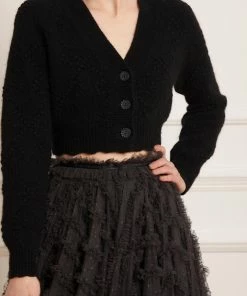 Needle & Thread Holding LTD Bow Stitch Cropped Cardigan