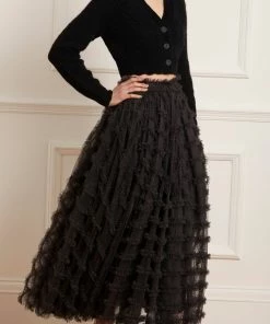 Needle & Thread Holding LTD Bow Stitch Cropped Cardigan