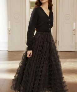 Needle & Thread Holding LTD Bow Stitch Cropped Cardigan