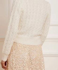 Needle & Thread Holding LTD Cable Bobble Short Cardigan