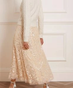 Needle & Thread Holding LTD Cable Bobble Short Cardigan