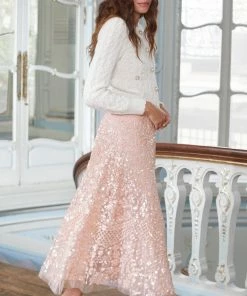 Needle & Thread Holding LTD Cable Bobble Short Cardigan