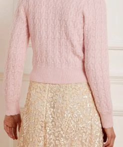 Needle & Thread Holding LTD Womenswear Cable Bobble Short Cardigan