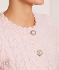 Needle & Thread Holding LTD Womenswear Cable Bobble Short Cardigan