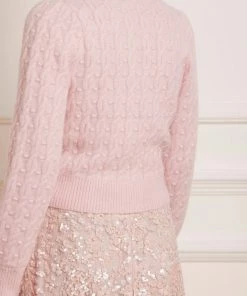 Needle & Thread Holding LTD Womenswear Cable Bobble Short Cardigan